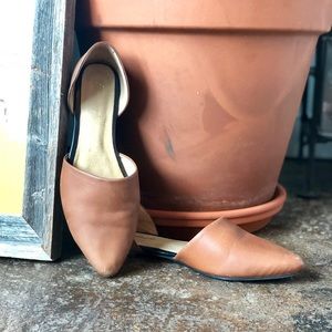 Free People Brown Leather Flats